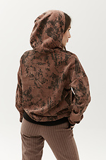 ELDA corduroy hoodie with hood and large kangaroo pocket Garne 3040123 photo №4