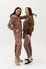 Bluza sztruksowa ELDA z kapturem i dużą kieszenią typu kangur Garne 3040123 zdjęcie №6