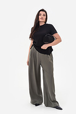Weit geschnittene Hose, oliv Garne 3044123 Foto №4