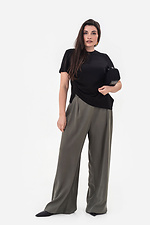 Weit geschnittene Hose, oliv Garne 3044123 Foto №5
