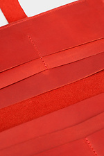 Duży portfel damski wykonany z czerwonej skóry naturalnej zapinany na guzik Garne 3300123 zdjęcie №4