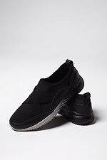 Men's textile sneakers with leather inserts 4206123 photo №1