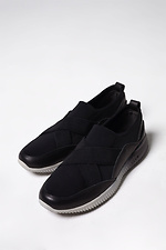 Men's textile sneakers with leather inserts 4206123 photo №2