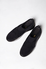 Men's textile sneakers with leather inserts 4206123 photo №3