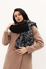 Half-woolen voluminous scarf for the winter Garne 4516123 photo №1