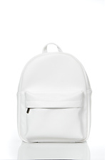 Маленький класичний жіночий рюкзак білого кольору SamBag 8045123 фото №4