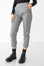 Krótkie spodnie z wysokim stanem i mankietami NOEL w garniturze w kratę Garne 3036124 zdjęcie №2