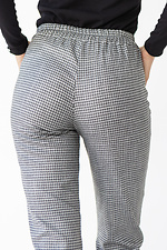 Krótkie spodnie z wysokim stanem i mankietami NOEL w garniturze w kratę Garne 3036124 zdjęcie №6