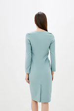 Ділова сукня BELL із костюмки оливкового кольору Garne 3038124 фото №3