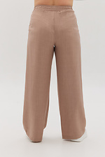 Beżowe spodnie z prostymi nogawkami Garne 3041124 zdjęcie №8