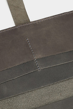 Duży portfel damski wykonany z szarej skóry naturalnej zapinany na guzik Garne 3300124 zdjęcie №4