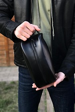 Black cosmetic bag rectangular glossy leatherette Mamakazala 8038124 photo №2