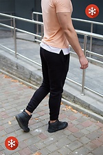 Warme Jogginghose mit schwarzem Fleece Without 8048124 Foto №4