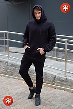 Warme Jogginghose mit schwarzem Fleece Without 8048124 Foto №5