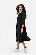 Сукня-сорочка THUS чорного кольору Garne 3041126 фото №4