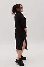Платье-рубашка THUS черного цвета Garne 3041126 фото №11
