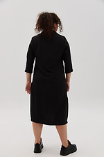 Платье-рубашка THUS черного цвета Garne 3041126 фото №12