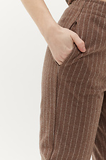 Напівшерстяні штани ENRI у смужку Garne 3040127 фото №6