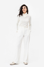 Classic white pants DILAR-H with arrows Garne 3042127 photo №9