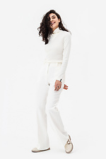 Classic white pants DILAR-H with arrows Garne 3042127 photo №10