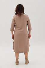 Сукня-сорочка THUS бежевого кольору Garne 3041128 фото №11