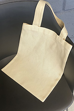 Beige linen shopper bag with long handles Garne 7770128 photo №2