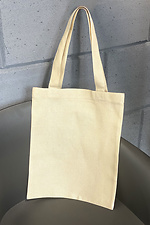Beige linen shopper bag with long handles Garne 7770128 photo №3