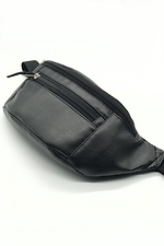 Black glossy leatherette banana belt bag Mamakazala 8038128 photo №6