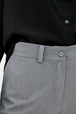 KRISTI-H klasyczne proste spodnie z zakładkami Garne 3037129 zdjęcie №4