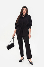 SILVA schwarze Bluse Garne 3044129 Foto №4