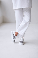 White sneakers with leopard print  4206130 photo №4