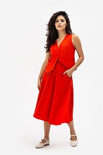Пышная юбка DARIA длиной ниже колена красного цвета Garne 3041131 фото №2