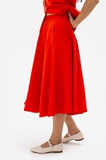 Пышная юбка DARIA длиной ниже колена красного цвета Garne 3041131 фото №3