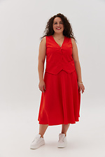 Пышная юбка DARIA длиной ниже колена красного цвета Garne 3041131 фото №7