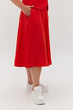 Пышная юбка DARIA длиной ниже колена красного цвета Garne 3041131 фото №8