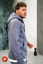 Men's Warm Hoodie Base 3 Gray Teamv 8034131 photo №5