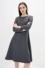 Офисное платье RUNWAY из костюмки серого цвета Garne 3038132 фото №1