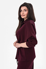 SILVA bordeauxrote Bluse Garne 3044132 Foto №2