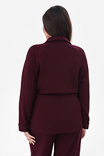 SILVA bordeauxrote Bluse Garne 3044132 Foto №3
