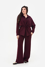 SILVA bordeauxrote Bluse Garne 3044132 Foto №4