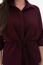 SILVA bordeauxrote Bluse Garne 3044132 Foto №5