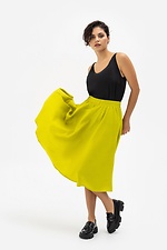 Пышная юбка DARIA длиной ниже колена желтого цвета Garne 3041133 фото №2