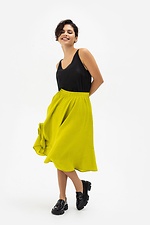 Пышная юбка DARIA длиной ниже колена желтого цвета Garne 3041133 фото №4