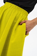 Fluffy skirt DARIA below the knee length yellow Garne 3041133 photo №5