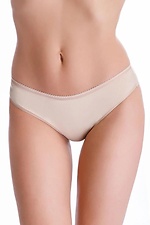 Cotton women's panties beige low rise slips ORO 4027133 photo №1