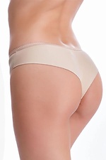 Cotton women's panties beige low rise slips ORO 4027133 photo №2