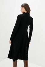 Warm knitted golf dress with pleated skirt  4038133 photo №3
