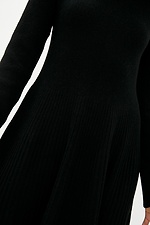 Warm knitted golf dress with pleated skirt  4038133 photo №4