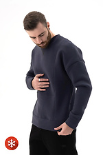 Men's Warm Sweatshirt Flatlock 3 Ash Teamv 8034133 photo №2