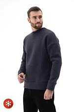 Men's Warm Sweatshirt Flatlock 3 Ash Teamv 8034133 photo №5